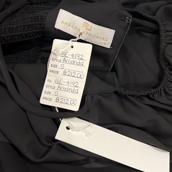 Amanda Uprichard Black Aida Off Shoulder Jumpsuit size Small - Picture 11 of 11